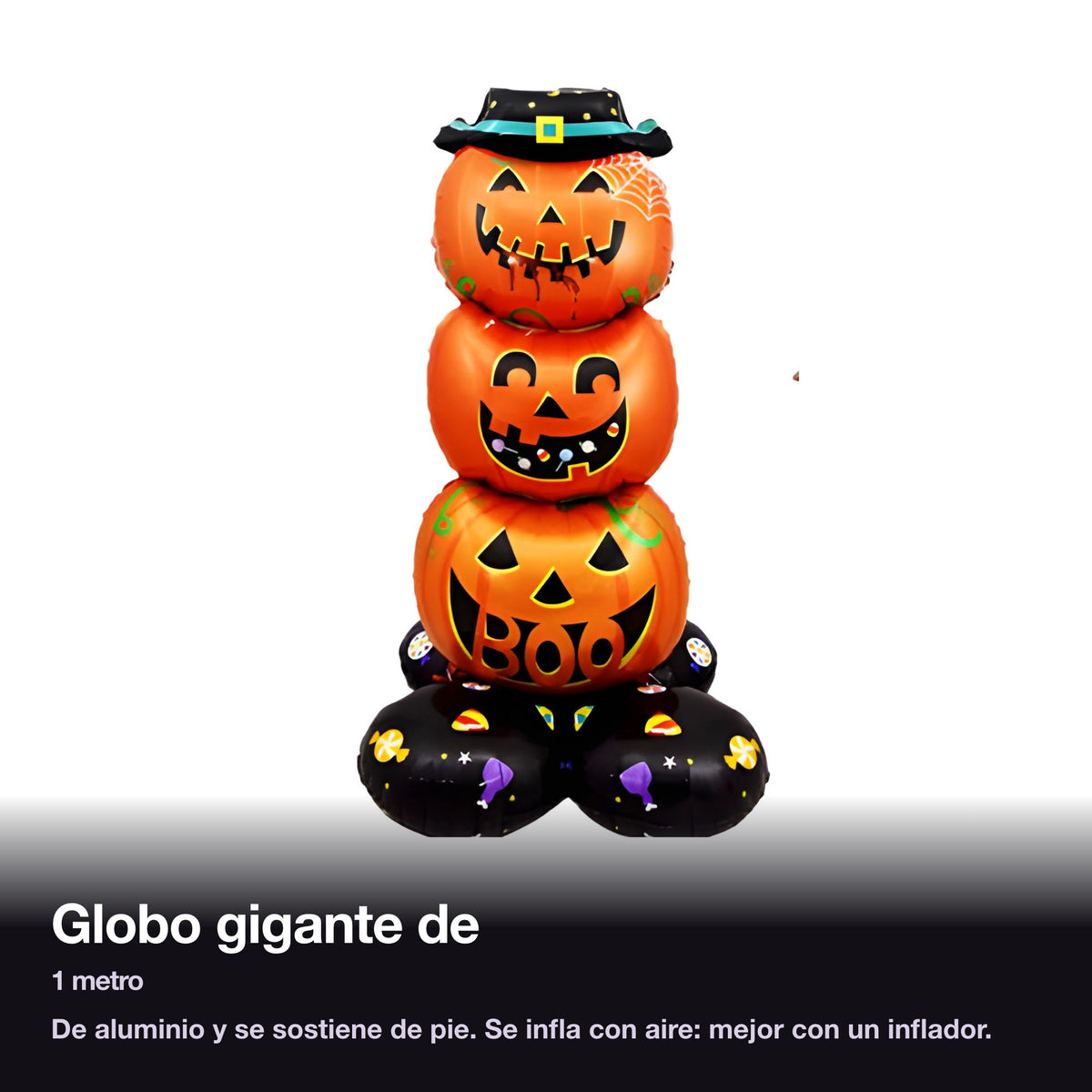 Globo gigante de calabazas de 1 metro